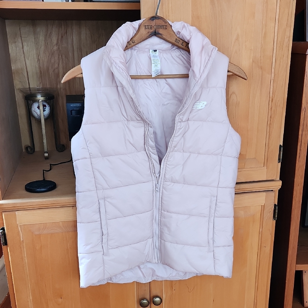 New Balance Light Pink Puffer Vest